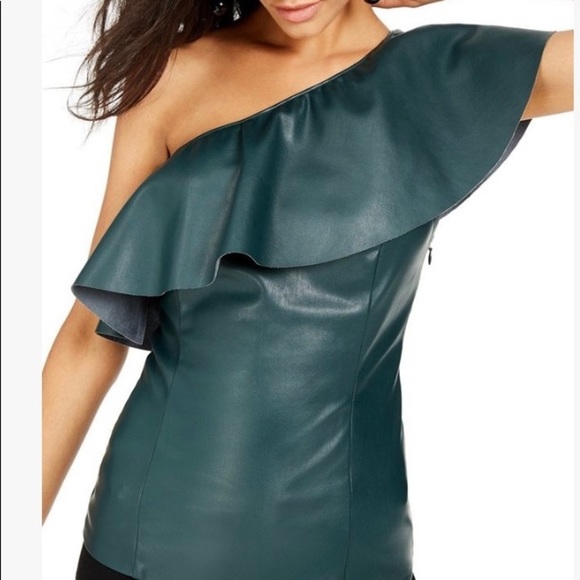 INC International Concepts Tops - INC Ruffle Asymmetrical top